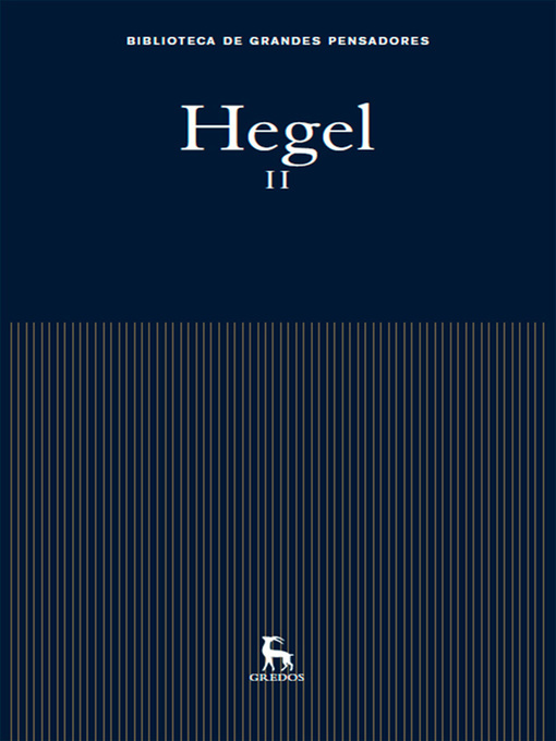 Title details for Hegel II by Georg Wilhelm Friedrich Hegel - Available